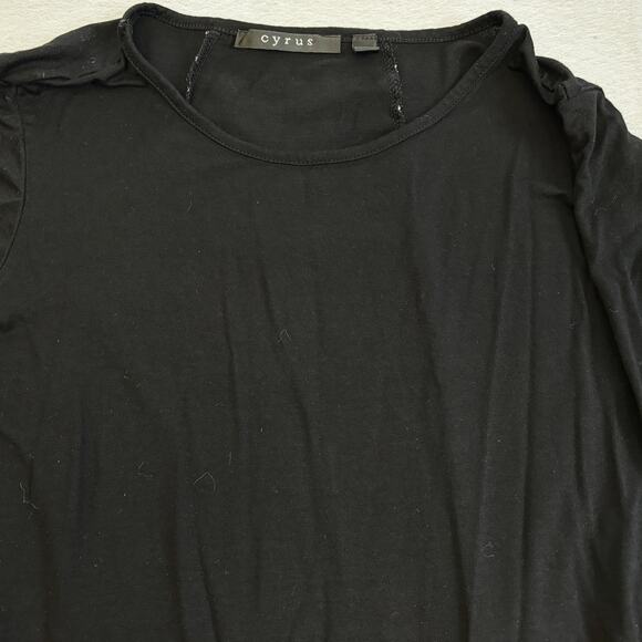 Cyrus Tunic Top Womens 1X Polka Dot Hi Lo Back Long Sleeves Stretch Knit Casual - Picture 3 of 7